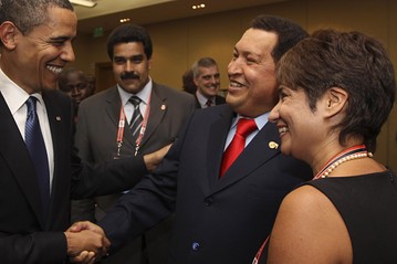 Obama and Chavez