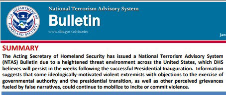 DHS domestic terrorism bulletin
