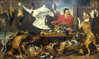 The Fowl Market by Frans Snyders