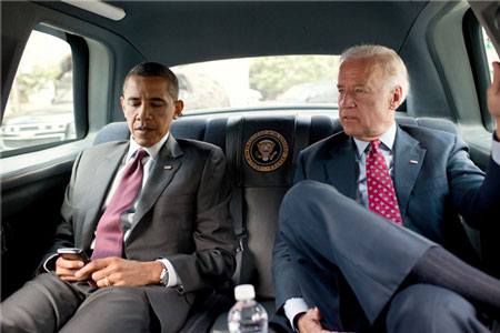 Obama and Biden don't use seatbelts