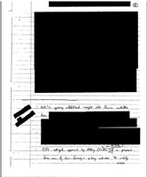 Page five, heavily redacted