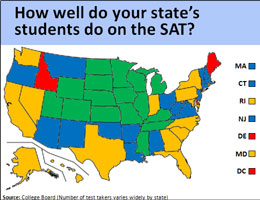 SAT map