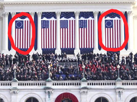 Obama flies the Betsy Ross flag