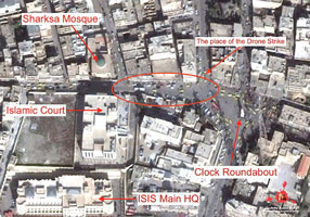 Drone strike map