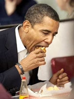 Obama really likes hot dogs