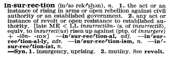 Random House Dictionary, Unabridged, 1981.