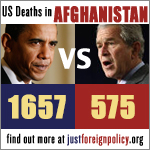 War deaths - Obama vs Bush