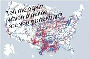 Pipeline protest