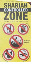 Shariah zone sticker