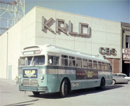 KRLD ad on a city bus