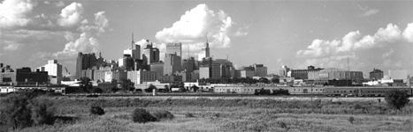 Dallas+skyline+outline