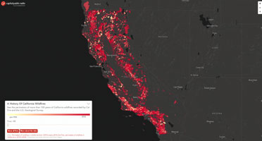 California fire map