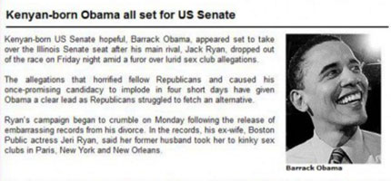 Kenyan-born Obama