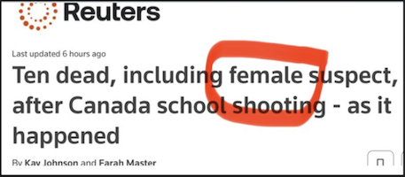 Reuters female suspect