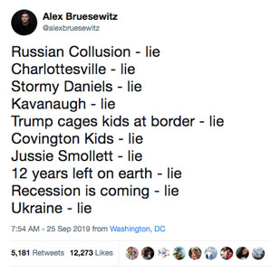 List of lies