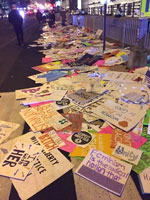 Trash from the Women's March Trash from the Women's March