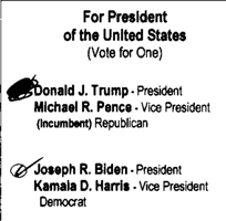 Altered ballot