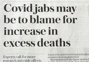 Excess deaths from covid vaccines