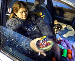 Smoker who lives in a car