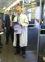 Rahm takes the train