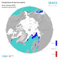 Sea ice extent