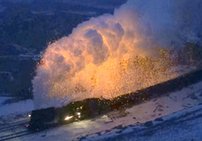 The volcano train