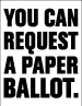Paper ballot